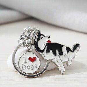 62# Siberian Husky Lovely Dog Keychain
